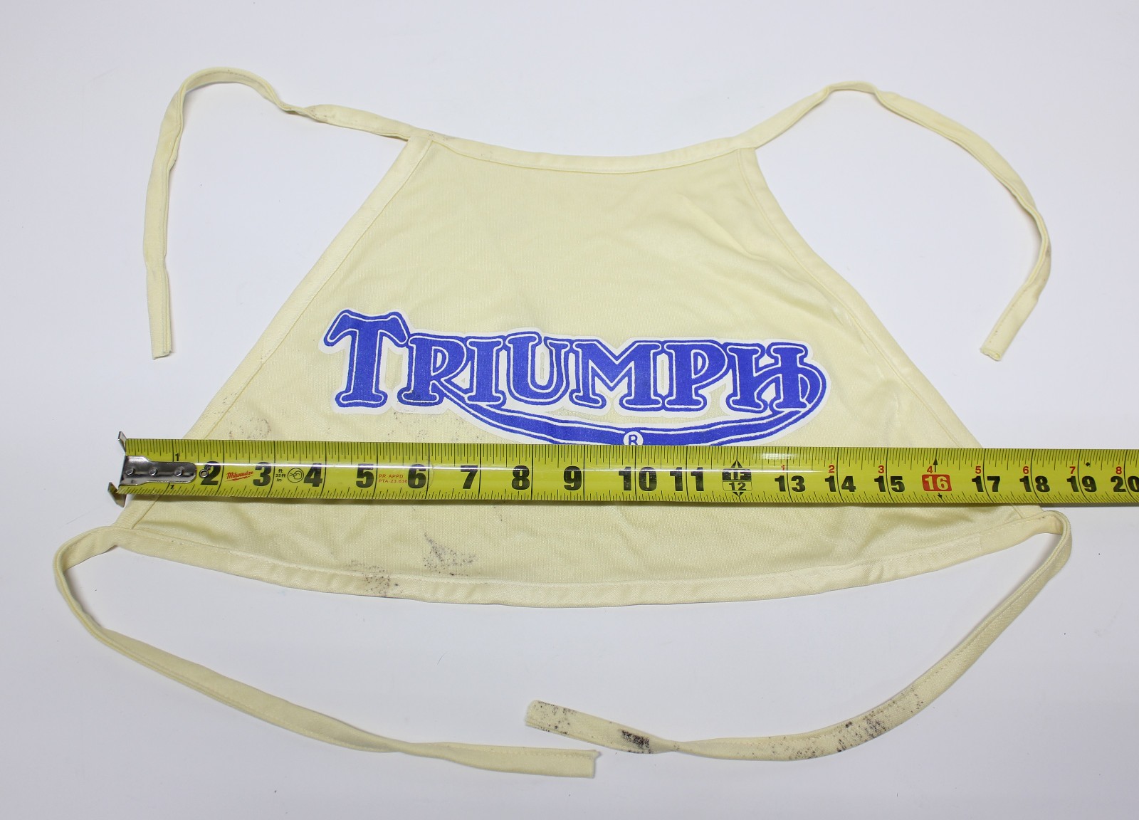 Vintage Triumph Motorcycles 1960 70s Womens Halter Top Tie Back by Nicoll Dallas