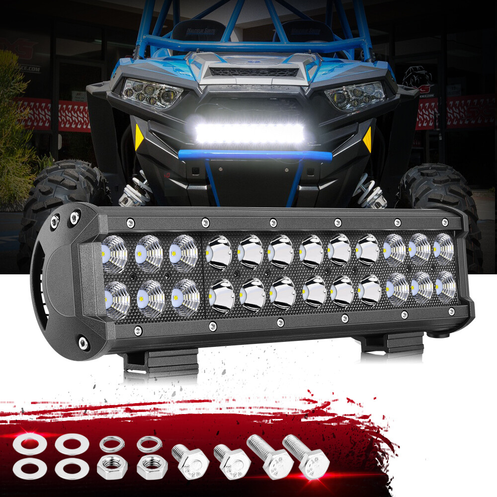 12" Inch LED Light Bar Spot Flood Combo Work Driving Off Road SUV ATV Truck UTV