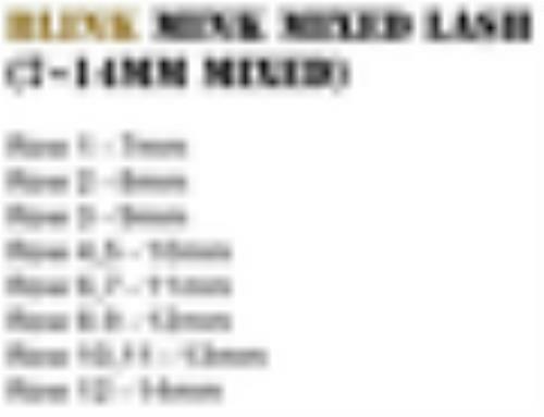 B Curl Mixed Mink Premium lashes