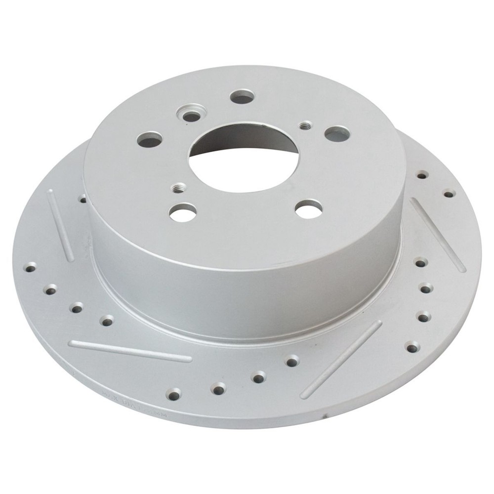 Performance Brake Rotor Drilled Slotted & Ceramic Pad Front & Rear Kit