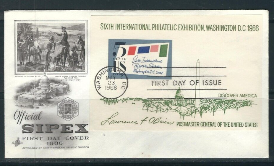 US SC # 1311 Sipex FDC. Artcraft Cachet