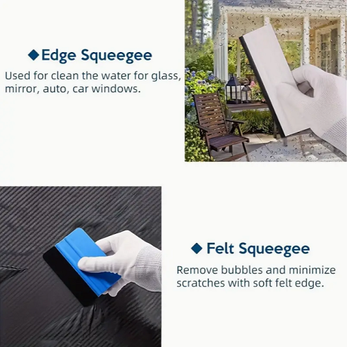 Car Auto Film Window Tint Tinting Installation Tools Kit Squeegee Scraper Blades