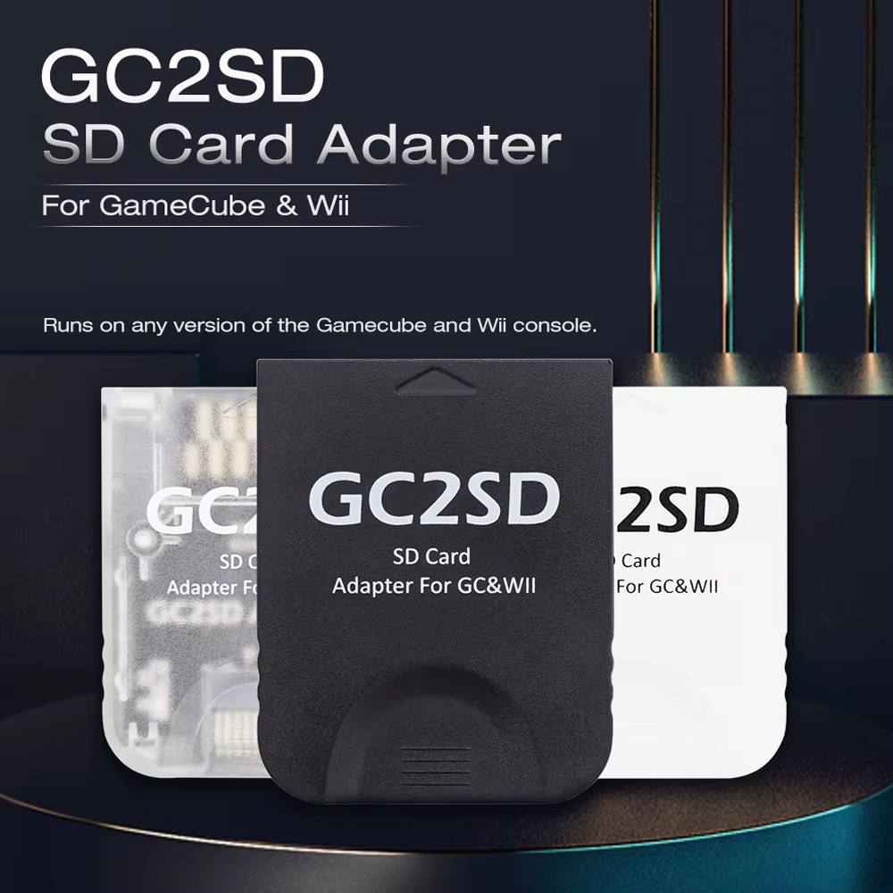 Nintendo Gamecube Wii SD Card Adapter Console GC2SD Game Card Reader BitFunX
