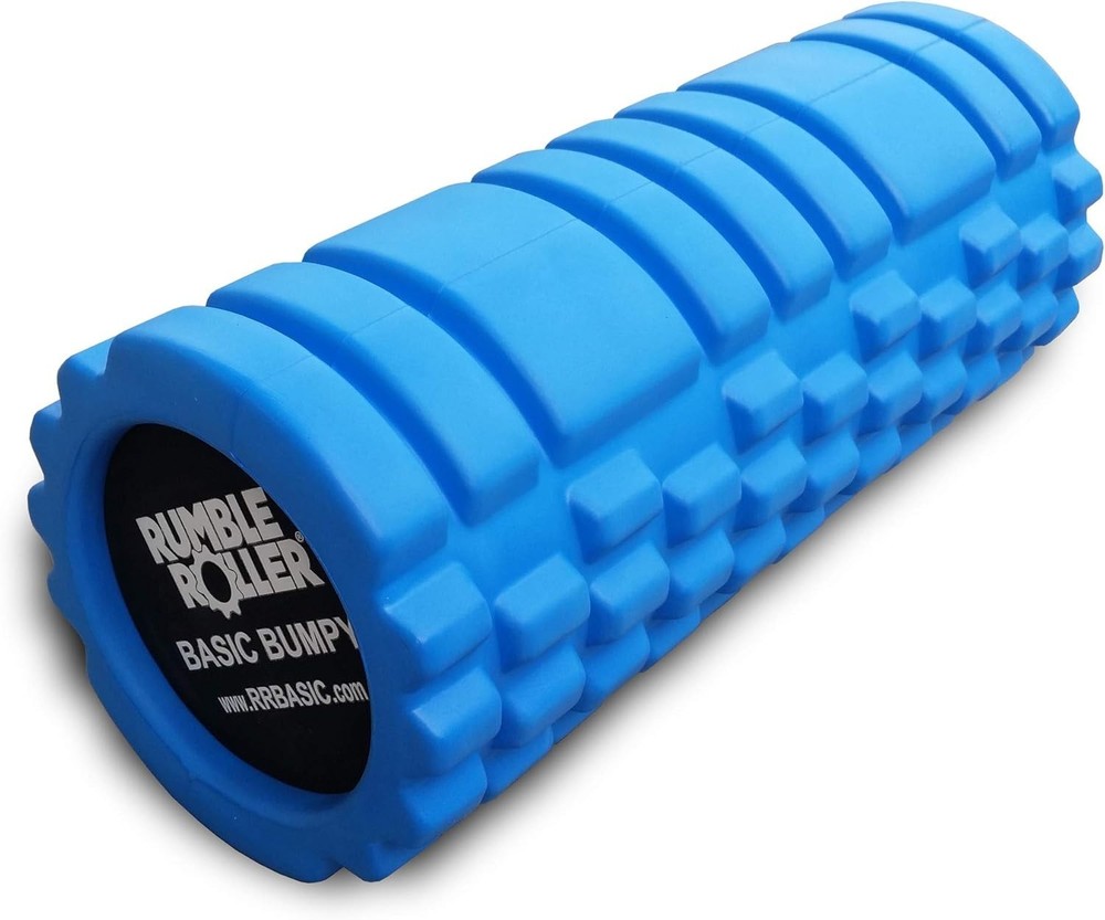 Basic Bumpy Foam Roller, Solid Core EVA Foam Roller with Grid/Bump Texture fo...