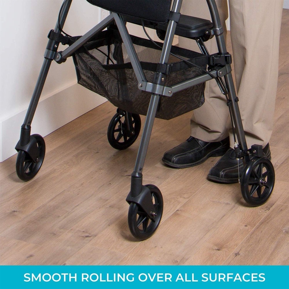 Durable 6-Inch Rollator Wheels for Seniors - Easy Installation & Compatibility