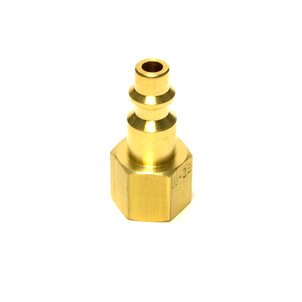 2 Solid Brass Quick Coupler Sets Air Hose Connector Fittings 1/4 NPT Tools Plug