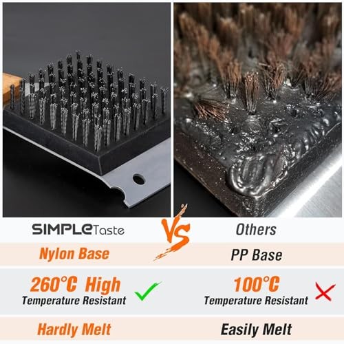 Grill Brush and Scraper for BBQ, Durable & Effective, Replaceable Normal