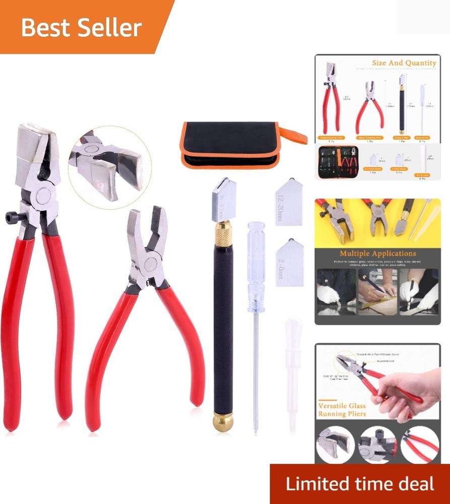 Professional Glass Cutting Toolkit - Includes 3 Tools for Various Applications