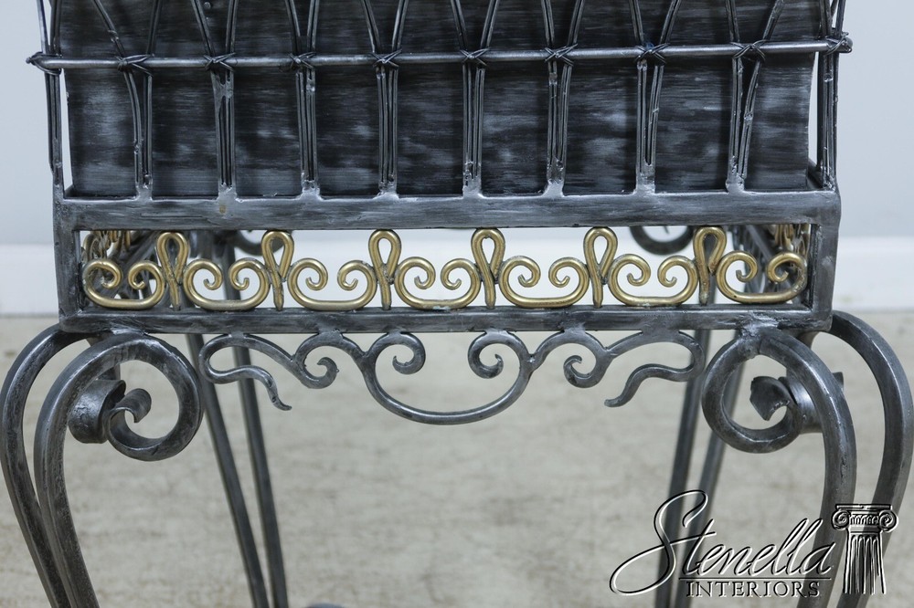 56165EC: MAITLAND SMITH Iron & Brass Planter