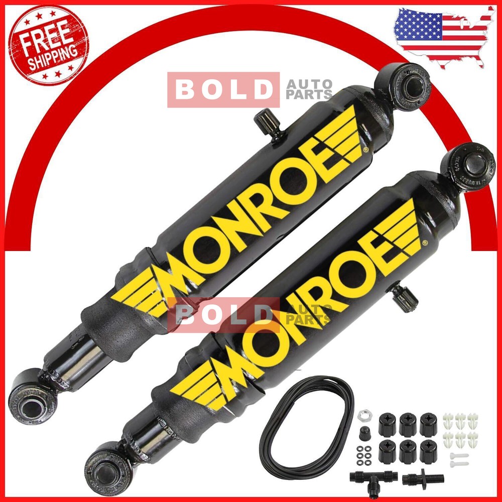 For Chevy Silverado 1500 Rear Monroe Adjustable Air Shocks Absorbers Kit Set 2PC