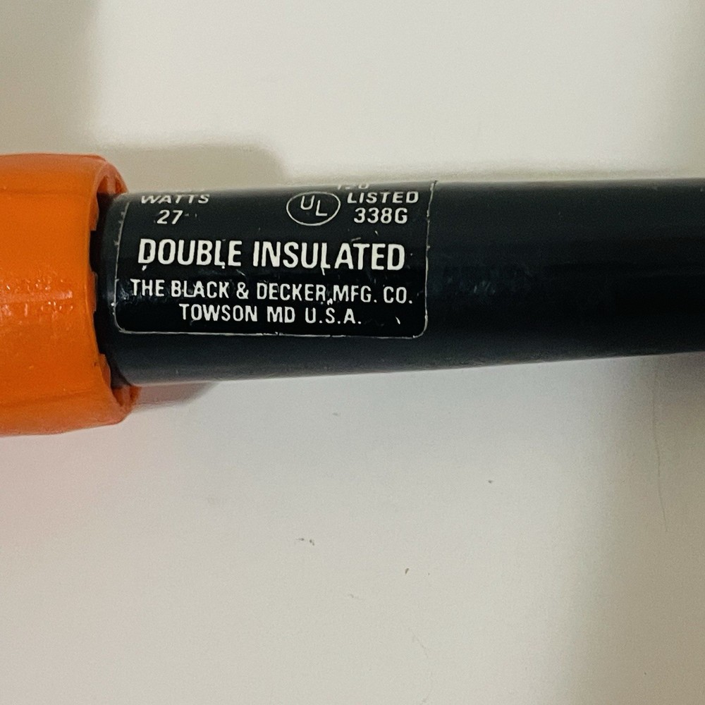 Vintage Black & Decker Soldering Iron No. 7989 W/ Extra Tip & Solid Wire