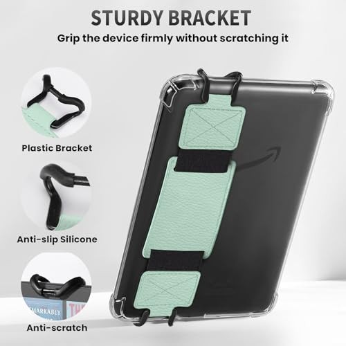2 Pack Security Hand Strap for 6-8" Kindle eReaders Fire Tablet Agave Green