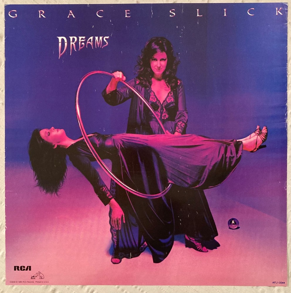 Grace Slick 1980 Promo Poster Dreams RCA Records Jefferson Airplane Starship S