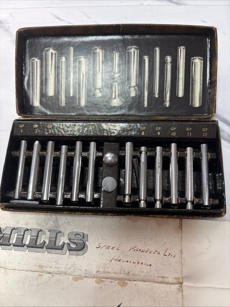 Grooved Studs Pins for Technical Engineers Design Projects SAMPLE BOX Vintage
