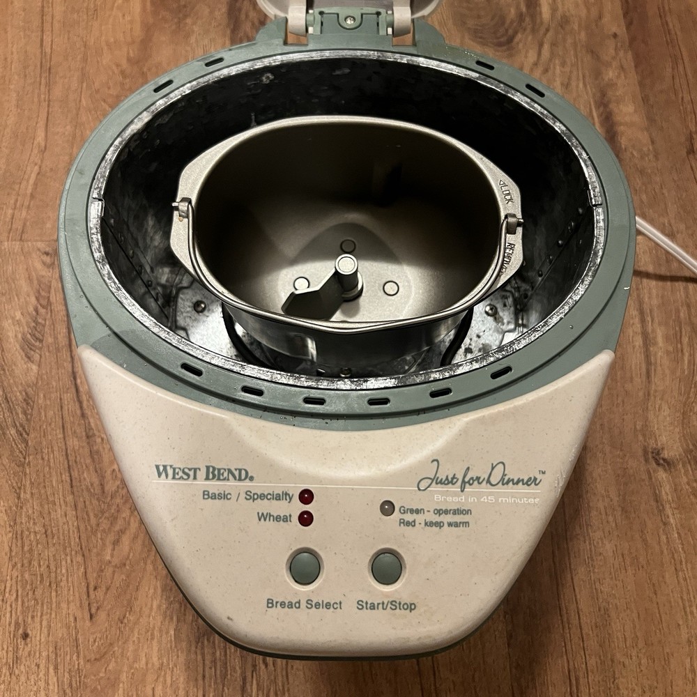 West Bend 41077 Just for Dinner Automatic Bread Maker - Tested And Working