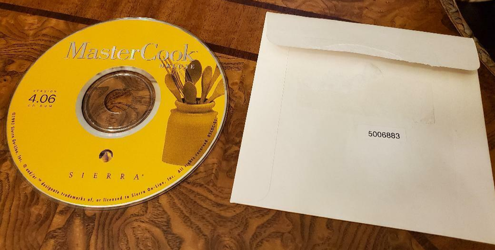Master Cook Deluxe - Version 4.06 CD ROM - Sierra 1997