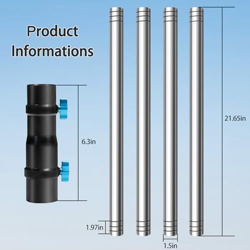 Starlink Pole Mount, Starlink RV Mount Kit Features a Durable 1.5'' 4-section