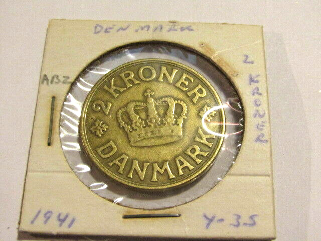 Denmark 1941 2 Kroner Coin