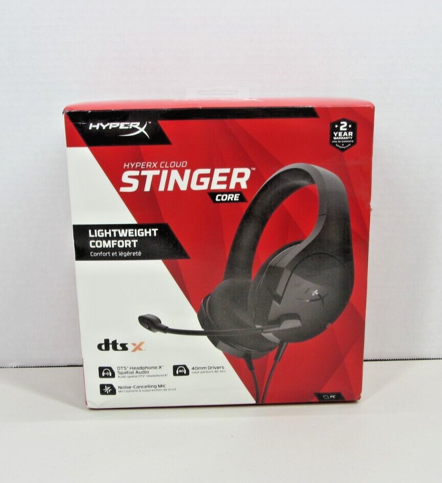 HyperX Cloud Stinger Core - Gaming Headset - Black - Lightweight - NIB