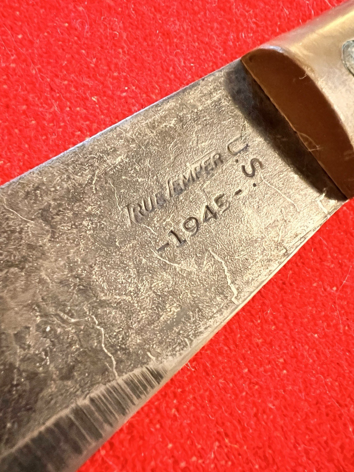 WWII Machete M1942 "TRUE TEMPER 1945")& NOS Unissued "Transitional" Scabbard!