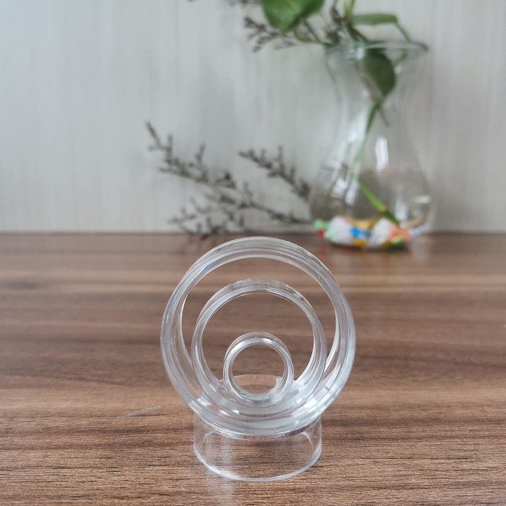 (48 Pack) Baseball Display Stand,Spheres Holder, Clear Ring, clear