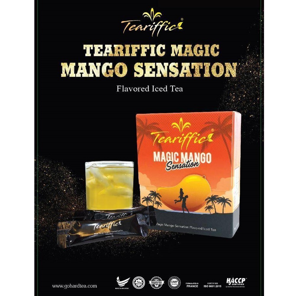 Teariffic Magic Mango Iced Tea Boost Stamina Support Endurance Energy