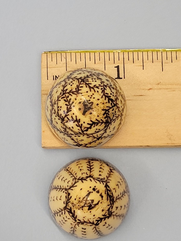 Antique 19th Century Egg Thimble Case Handpainted