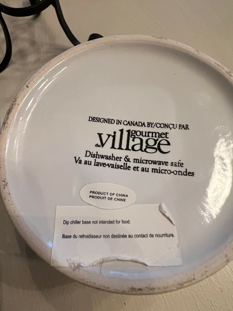 Cold dip bowl- chilled serving dish. Never used