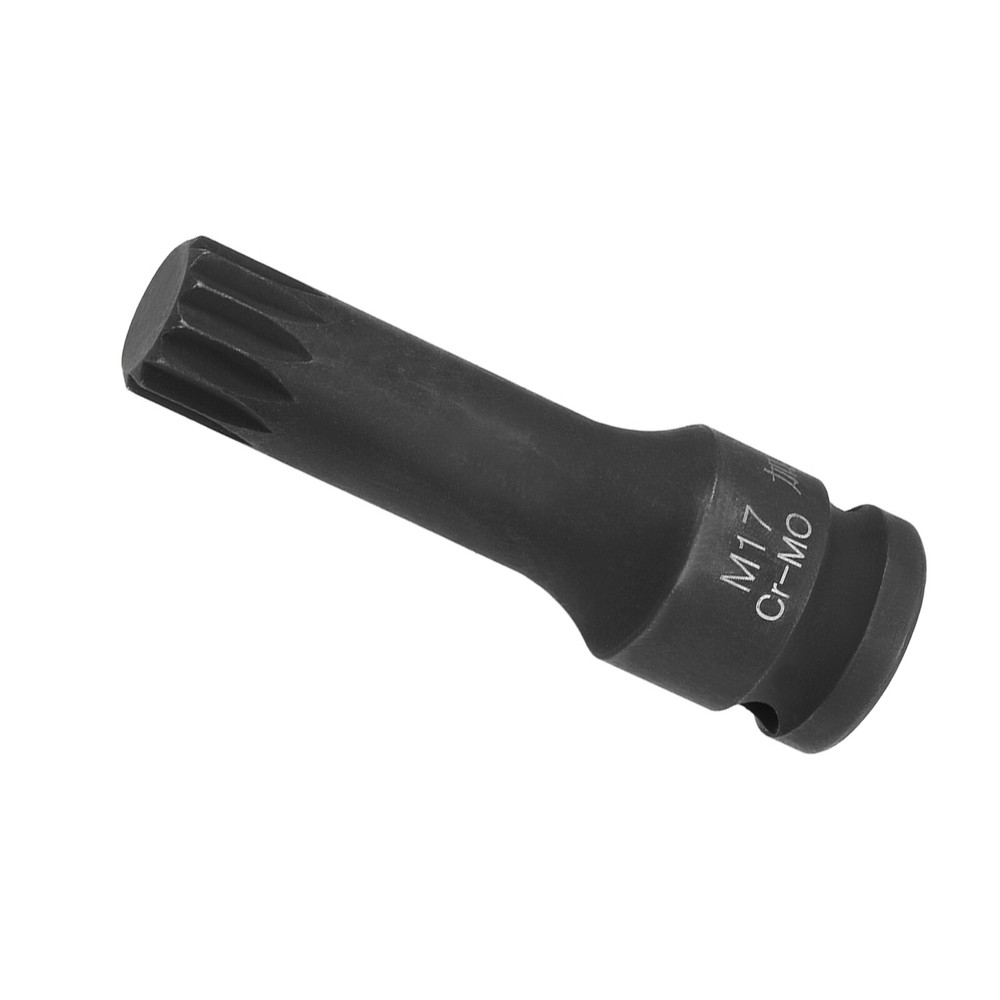 Impact Triple Square Spline Bit Socket M17 Bit 1/2" Drive Metric Screwdriver