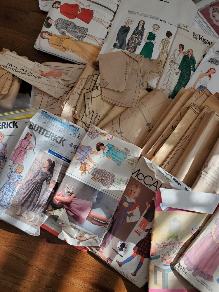 Huge Lot Partial Patterns Envelopes Cut Uncut Scrapbooking Ephemera Junk Journal