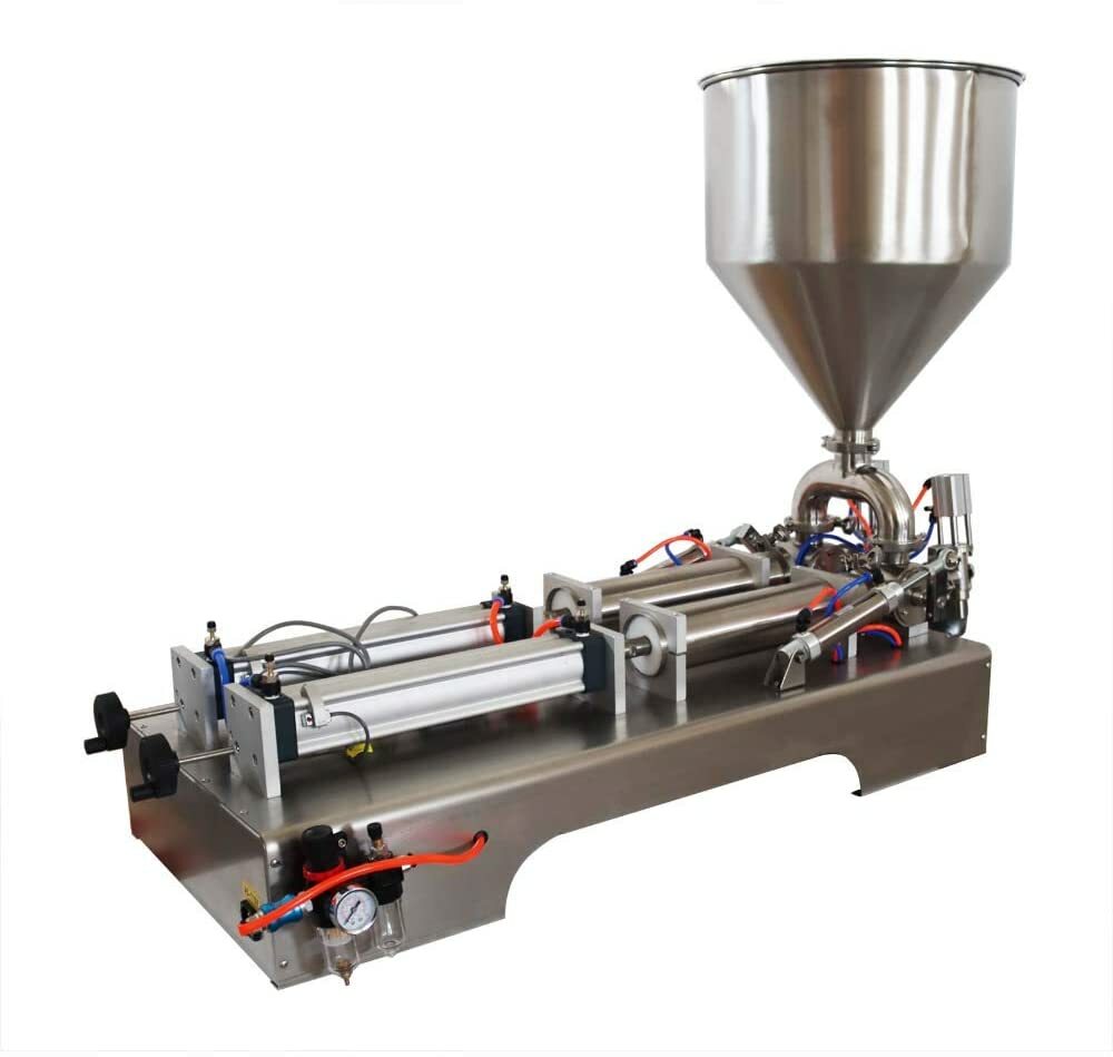 110V 50-500ml Paste & Liquid Filling Machine with Dual-nozzle Fully Automatic