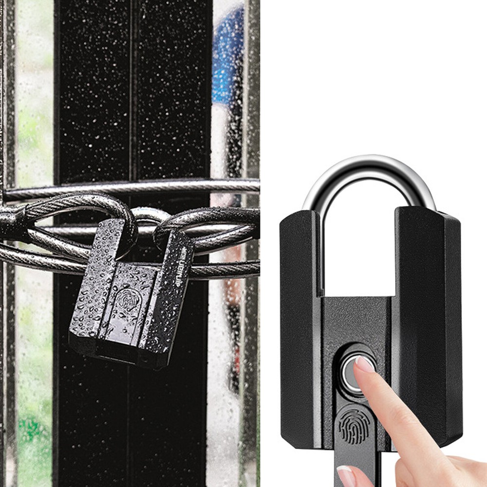 Smart Fingerprint Lock Smart Padlock USB Charging APP Control for Door