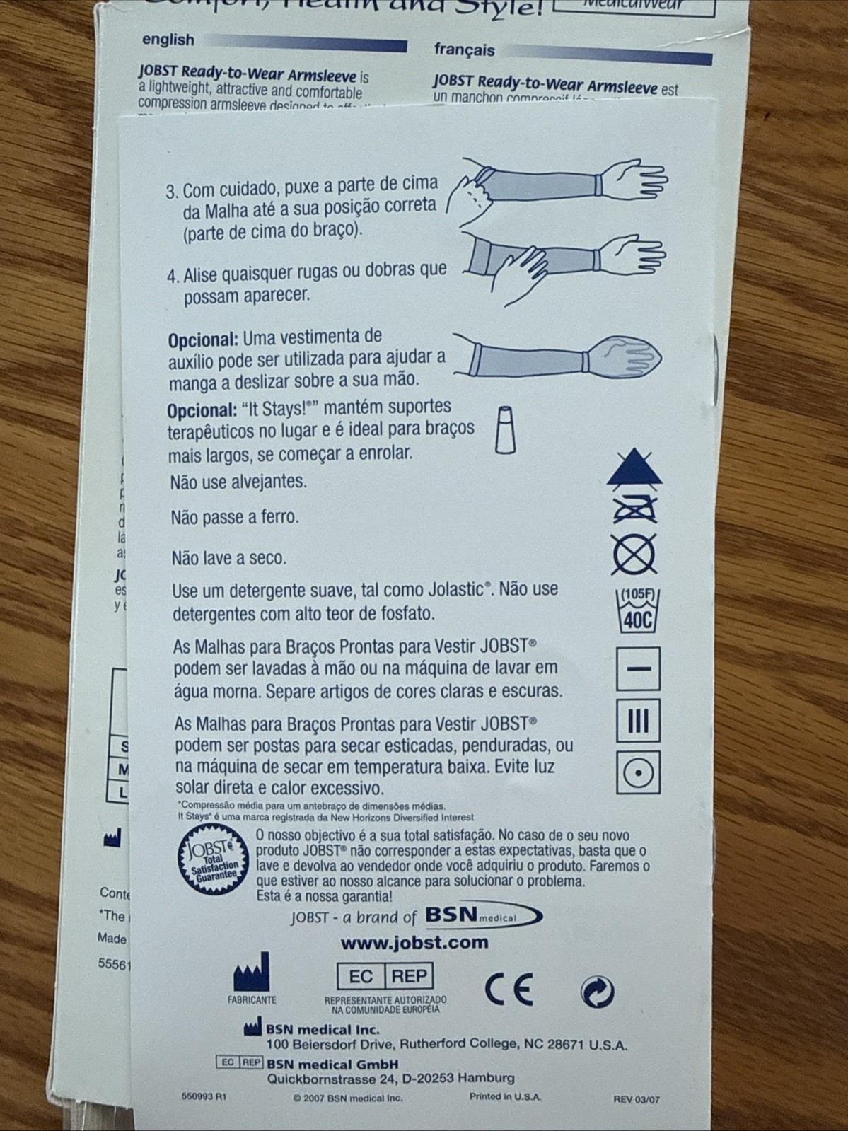 Jobst Lymphedema Arm sleeve Size Medium Compression Arm Sleeve