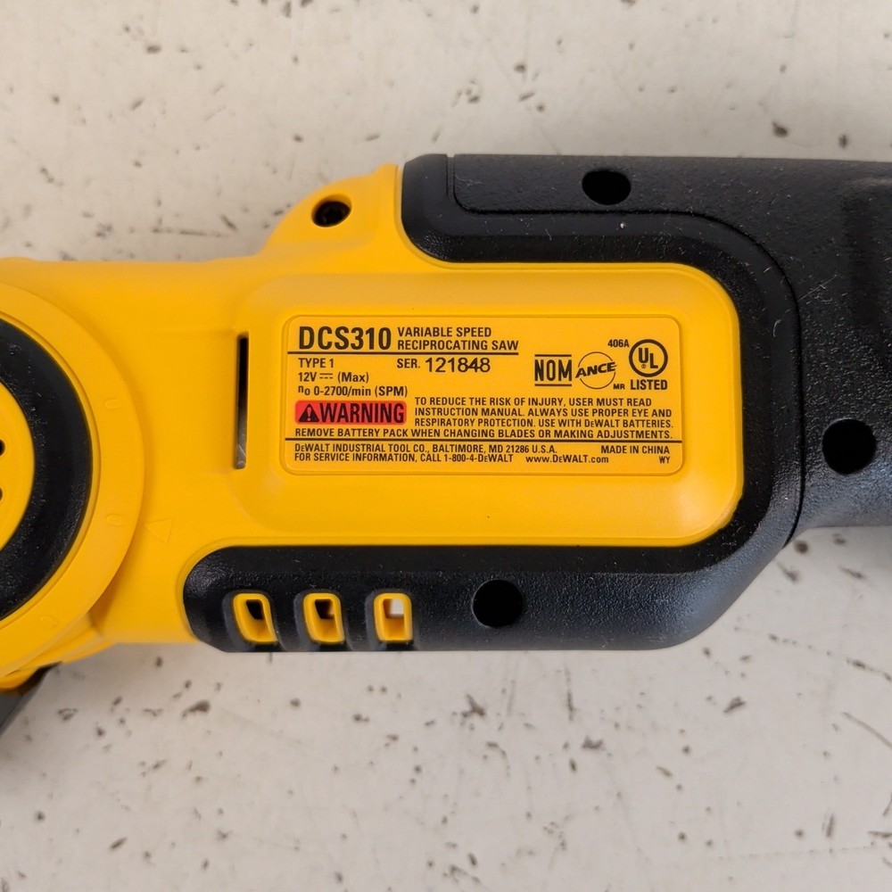DEWALT DCS310 12V MAX* Pivot Reciprocating Saw