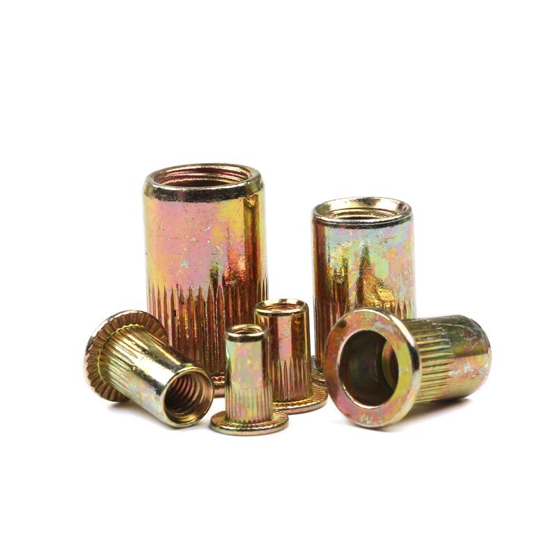 M3 M4 M5 M6 M8 M10M12 Flat Head Threaded Binding Rivet Nut Insert Rivnut Nutsert