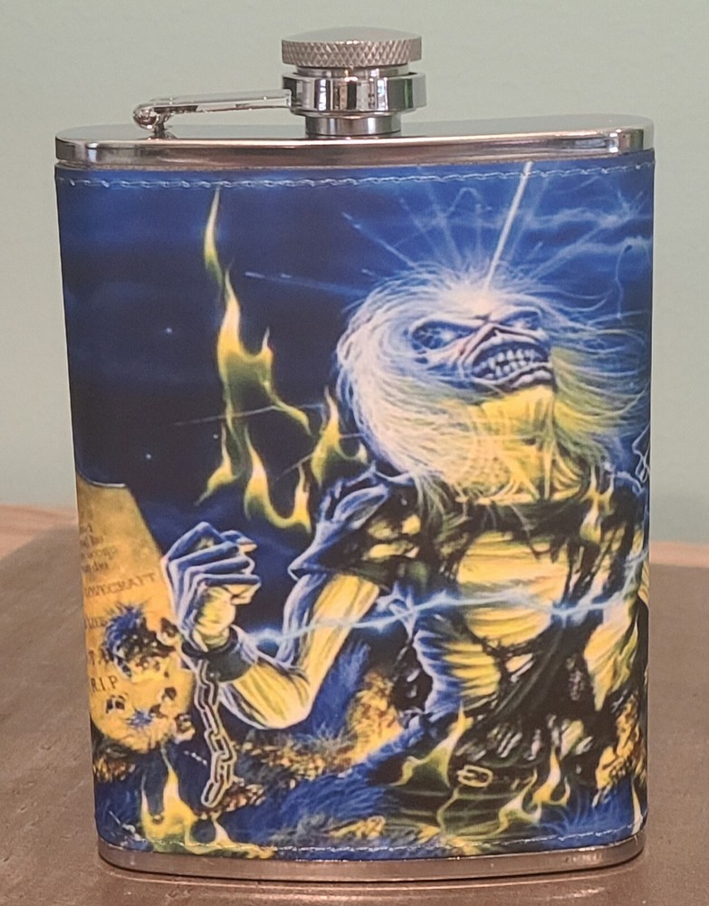 Iron Maiden: Aces High custom made 8 oz flask NEW