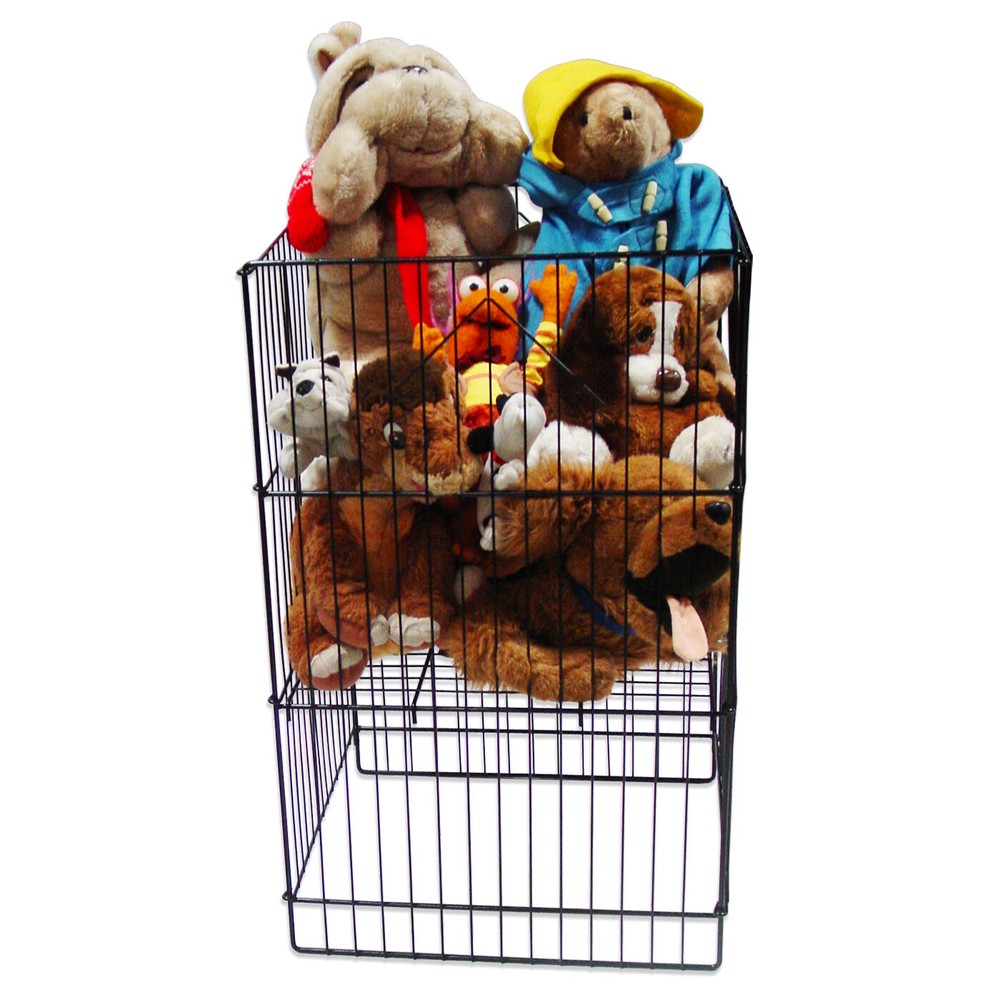 Dump Bin, Square, Black 30"H x 18"W x 18"D