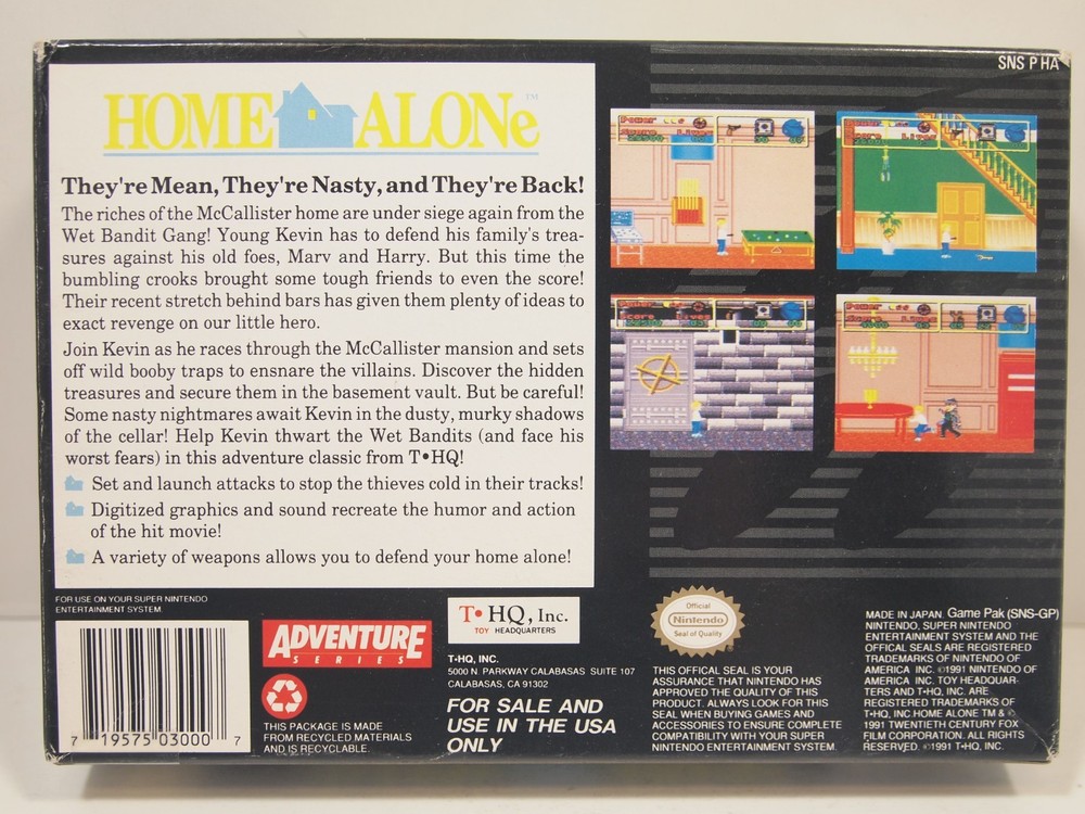 Home Alone (Super Nintendo | SNES) Authentic BOX ONLY