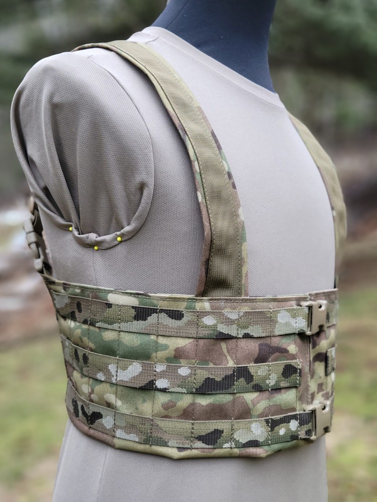 Tactical Split Front Chest Rig Multicam Made In USA