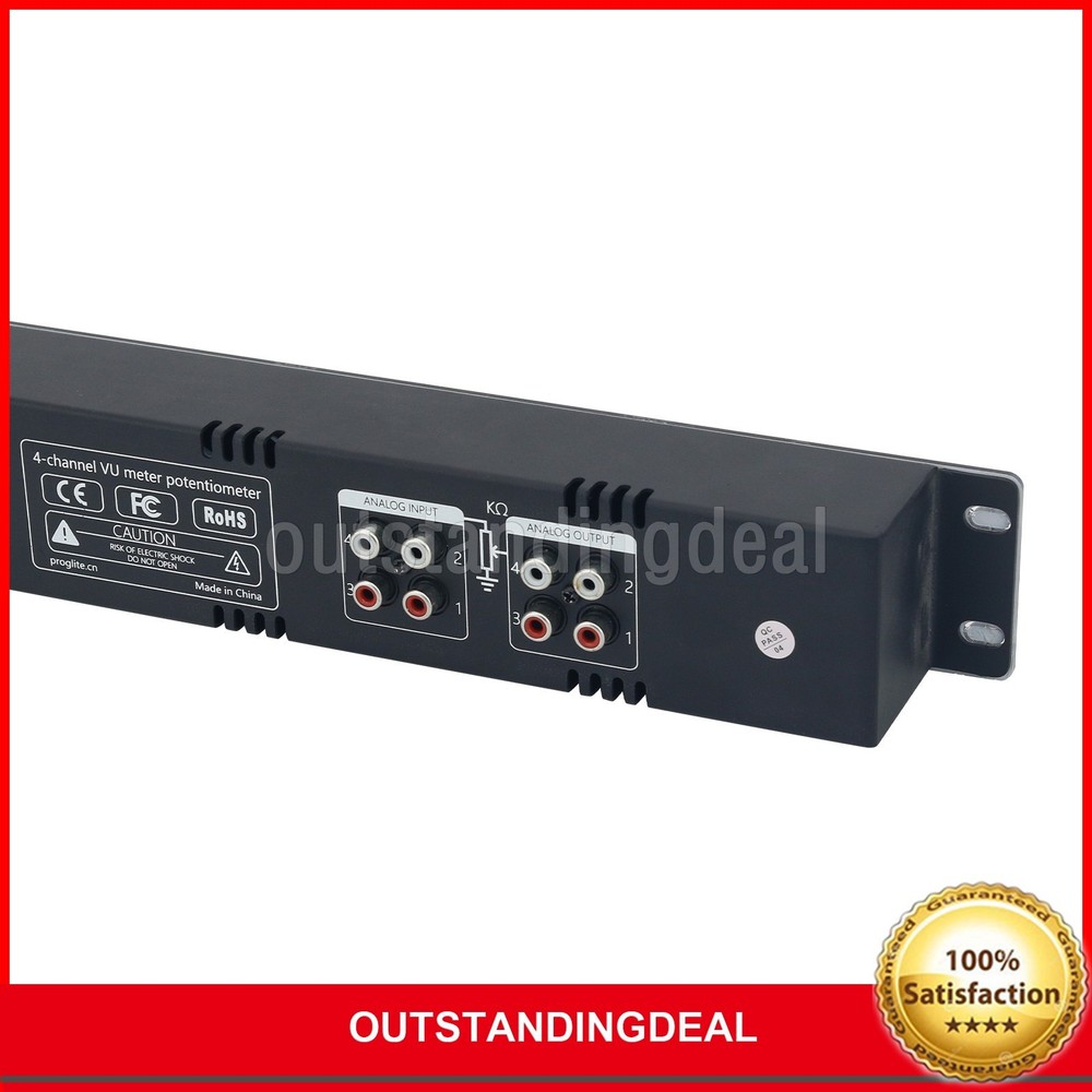 4-Channel LCD VU Meter Volume Controller Built-in Digital Volume Potentiometer