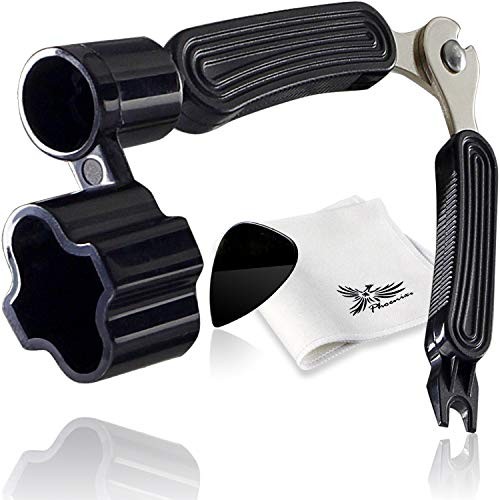 Phoenix String Winder for Acoustic Guitar String Maintenance Tuner Bridge Pin