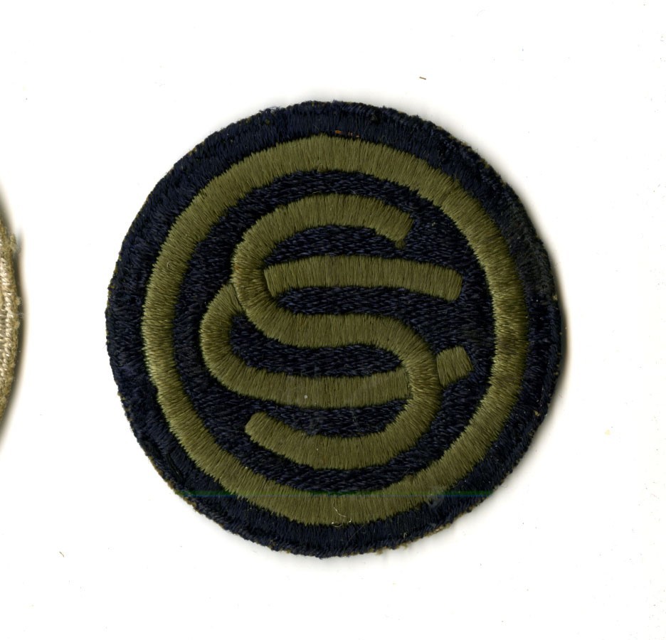 Officer Candidate School Green Back Patch WWII Original