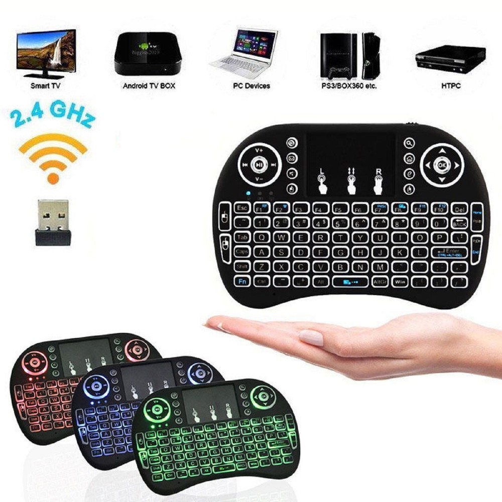Wireless Keyboard Remote Control + MOUSE i8 Mini for PC Android TV Box T95Z XBOX
