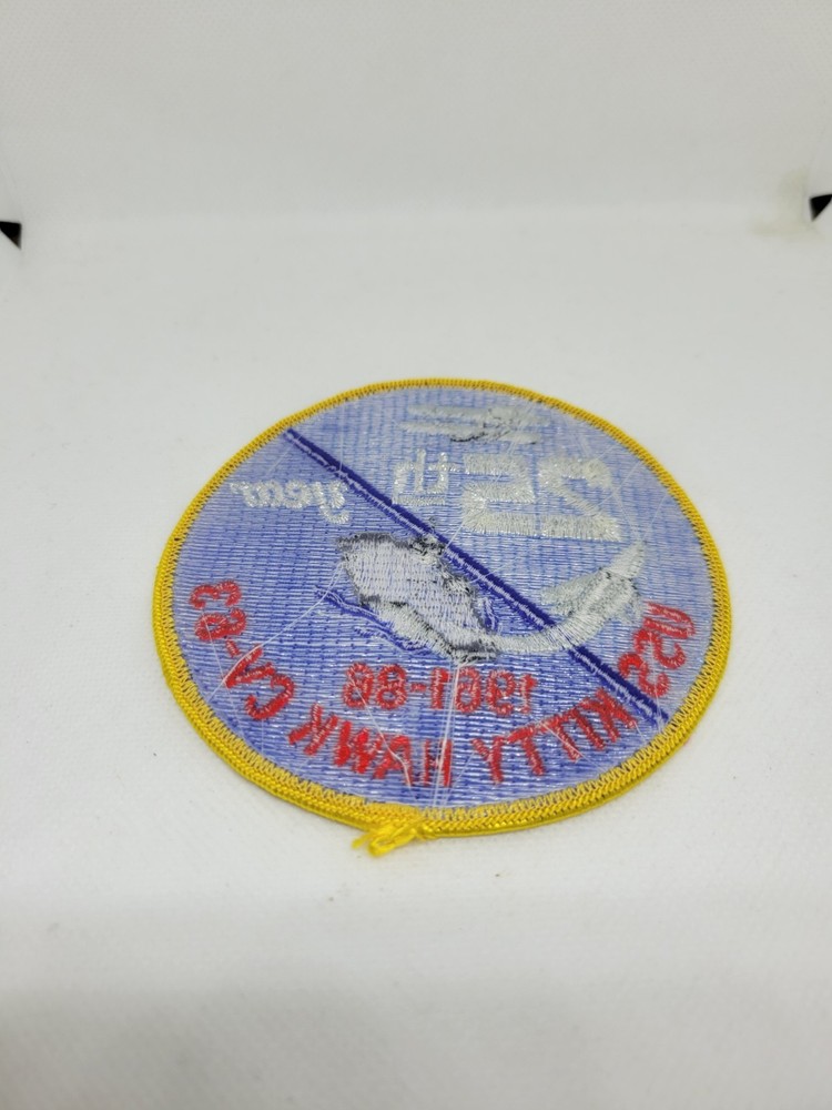 Vintage 1986 USS Kitty Hawk CV-63 25th Year Patch