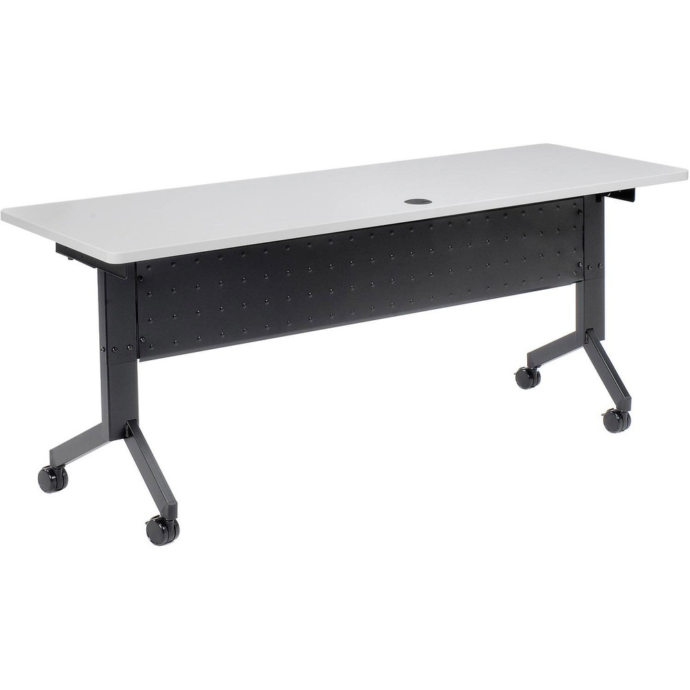 Global Industrial Flip-Top Training Table 72" x 24" Gray