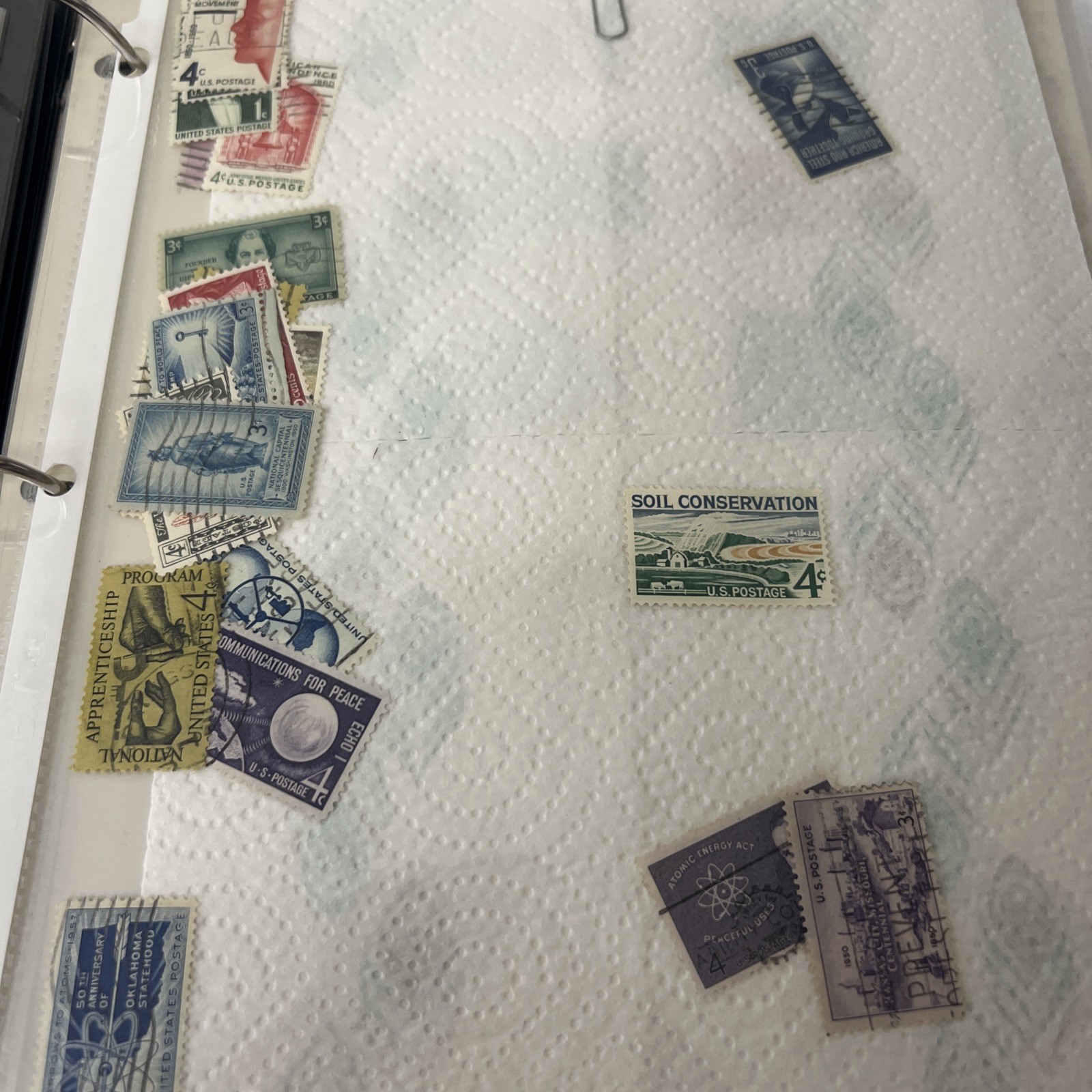 HUGE Unsearched Binder Of New and Used Stamps Vintage US And Overseas Make Offer