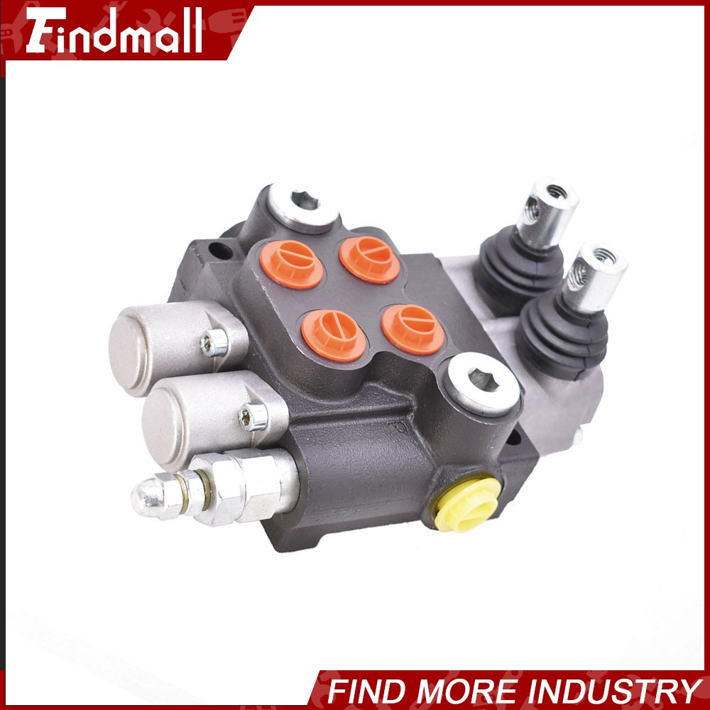 Findmall 2 Spool Hydraulic Control Valve Double Acting 13 GPM +Conversion Plug