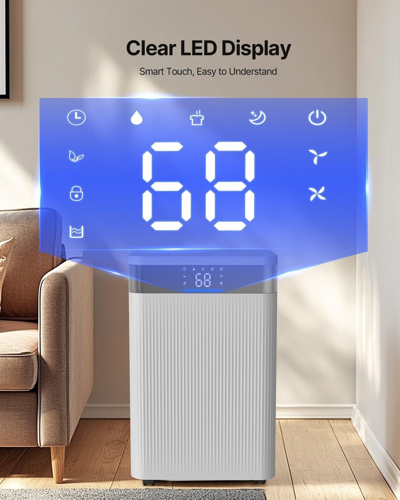 VEVOR Dehumidifier 35 Pint 2500 sq ft