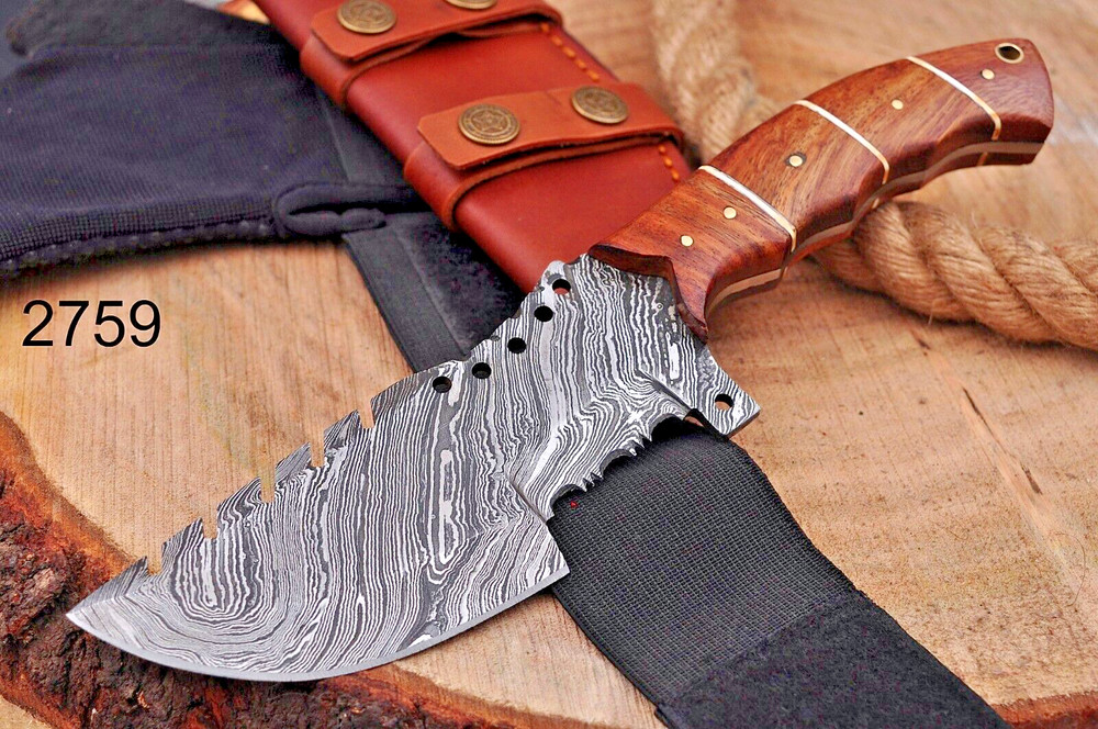 Handmade Damascus Steel fixed blade knife X143