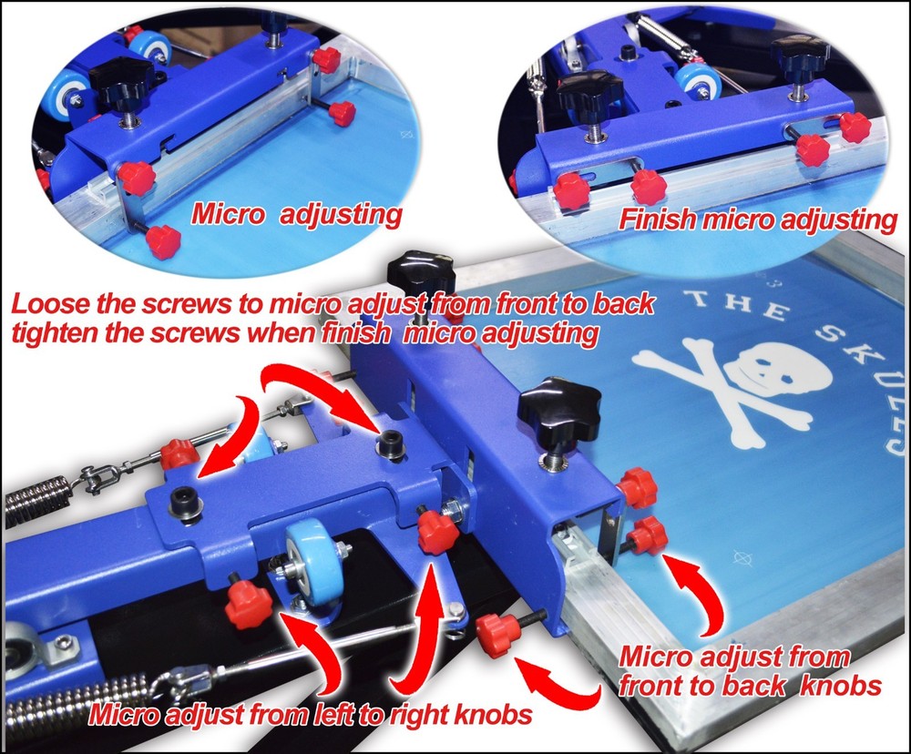 4-4 Screen Printing Machine & Flash Dryer Screen Frame Squeegee Start Package